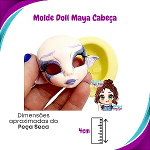 Molde de Silicone Doll Maya - Cabeça - BCV