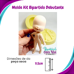 Molde de Silicone Debutante da Gabi - Corpo + Cabeça - BCV