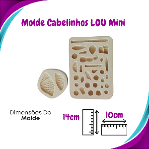 Molde Cabelinhos de LOU mini - Simone Moldes