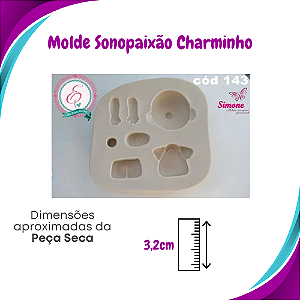 Molde de silicone Snopaixão Charminho - Simone Moldes