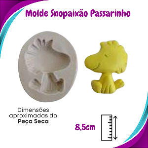Molde de Silicone Snopaixão Passarinho - Simone Moldes
