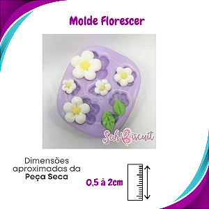 Molde de Silicone Florescer - Sah Biscuit