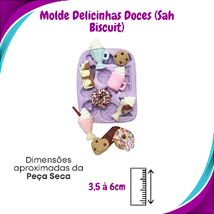 Molde de Silicone Delicinhas Doces - Moldes da Sah