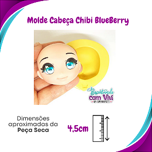 Molde Cabeça Chibi BlueBerry - BCV