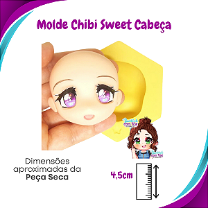 Molde de Silicone Chibi Sweet - Cabeça - BCV