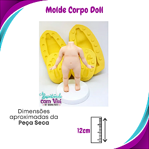 Molde de Silicone Doll Baby - Corpo Bipartido - BCV