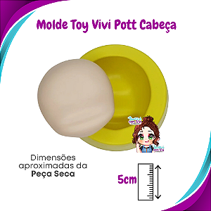 Molde de Silicone Toy Vivi Pott Cabeça - BCV