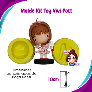 Molde de Silicone Toy Vivi Pott Cabeça + Corpo - BCV