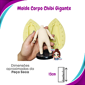 Molde de Silicone Chibi Gigante - Corpo - BCV