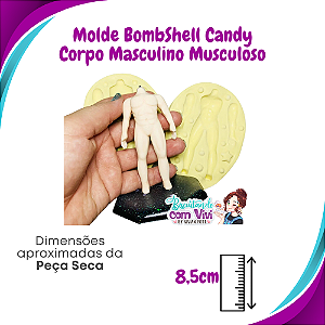 Molde de Silicone Toy Bombshell Candy - Corpo Masculino Musculoso - BCV