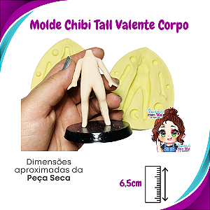 Molde de Silicone Chibi Tall Valente - Corpo - BCV