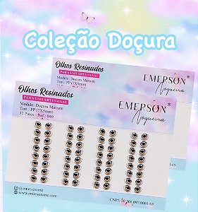 Olhos Resinados Doçura Marrom