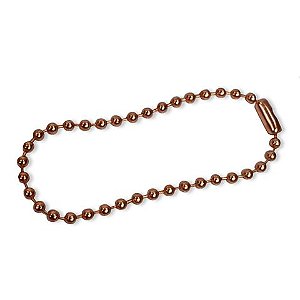 Corrente de Bolinha - Cor Rose Gold - 10 un - Russo Art