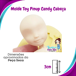 Molde de Silicone Toy Pinup Candy - Cabeça - BCV