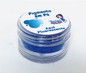 Pigmento em Pó para Resina - Azul Fluorescente