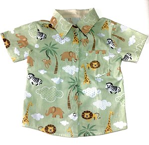vestido infantil safari