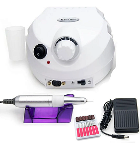 Lixadeira Motor Nail Drill Porquinho Branca 45.000 rpm