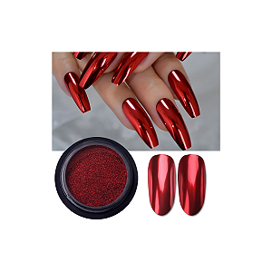 Pó Cromado Vermelho