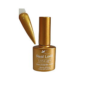 Esmalte em Gel Real Love Glitter Dourado 005