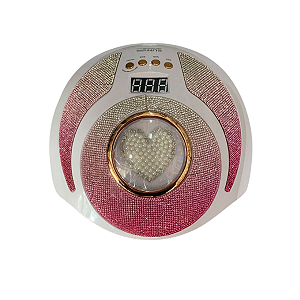 Cabine Coração com Glitter LED/UV Bella Rosa 268W