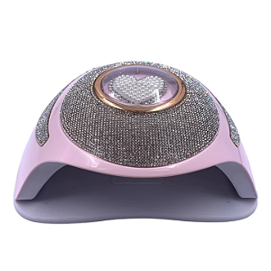 Cabine Coração com Glitter LED/UV Bella Rosa 268W