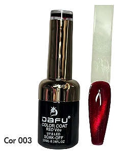Esmalte em Gel Vermelho Rebu Transparente 03 Dafu 10 ml