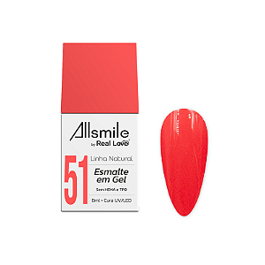 Esmalte Gel 10ml - Linha Natural - Allsmile by Real Love - 51