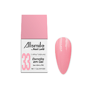 Esmalte Gel 10ml - Linha Natural - Allsmile by Real Love - 33