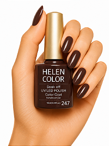 Esmalte em Gel Helen Color 10ml - Café Moka 247