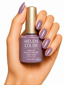 Esmalte em Gel Helen Color 10ml - Lilás Lavanda 203