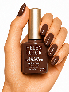Esmalte em Gel Helen Color 10ml - Cacau Intenso 270
