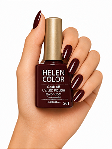Esmalte em Gel Helen Color 10ml - Bordô Rubi 261