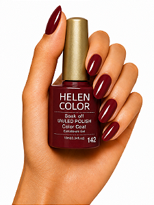 Esmalte em Gel Helen Color 10ml - Vermeho Rubi 142