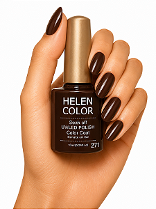 Esmalte em Gel Helen Color 10ml - Marron Café 271