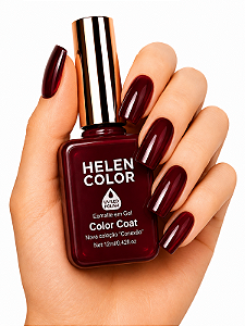 Esmalte Gel Helen Color 12ml - Vermelho Escuro Translúcido - 261