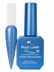 Esmalte Gel Gliter Diamantado Real Love Sem TPO - 19