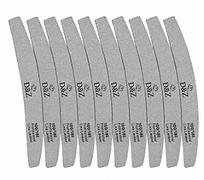 Kit 10 lixas 100/180 D&Z Boomerang
