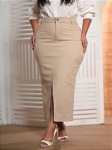 Saia Longa Brim Bege Anagrom Ref.240P