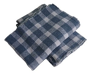 Pano De Chão Limpeza Multiuso 45x60cm Xadrez Lavado 10 Unid