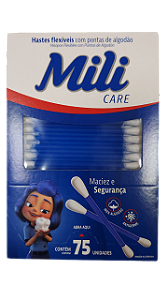 Hastes Flexivéis Cotonete Mili 1X75