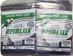 SACO PARA LIXO ALMOFADA EMBLUX 200 LITROS- FD25