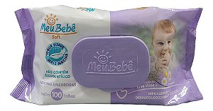 Lenço Umedecido Meu Bebê Soft 100 Folhas Erva Doce Camomila