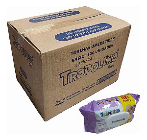 TOALHA UMEDECIDA TROPOLINO PG100 LV120 12X120FLS