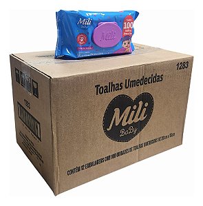 TOALHAS UMEDECIDAS MILI BABY 12X100