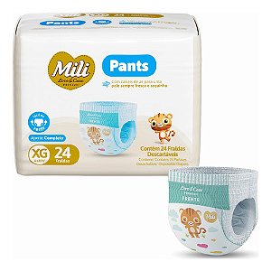 Fralda Descartável Pants Shortinho Calcinha 360o C/24 Tam Xg