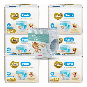 Fralda Descartável Pants Cintura Elástica 360o Xxg Kit-144un