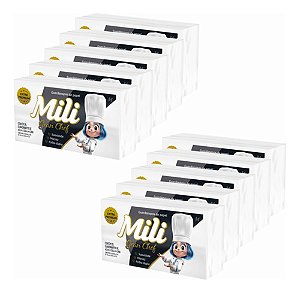 10 Pacotes De Guardanapos Mili Gran Chef Folha Dupla 250uni