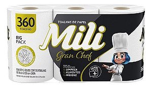 TOALHA DE PAPEL GRAN CHEF 360FLS 1X3X120