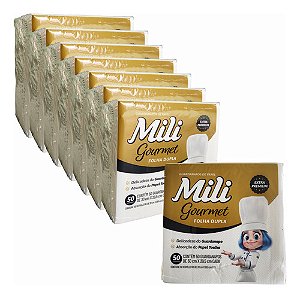 Guardanapo Mili Gourmet Folha Dupla Kit Com 8 Pacotes 400un