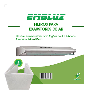 Filtro Para Exaustores de Ar Emblux